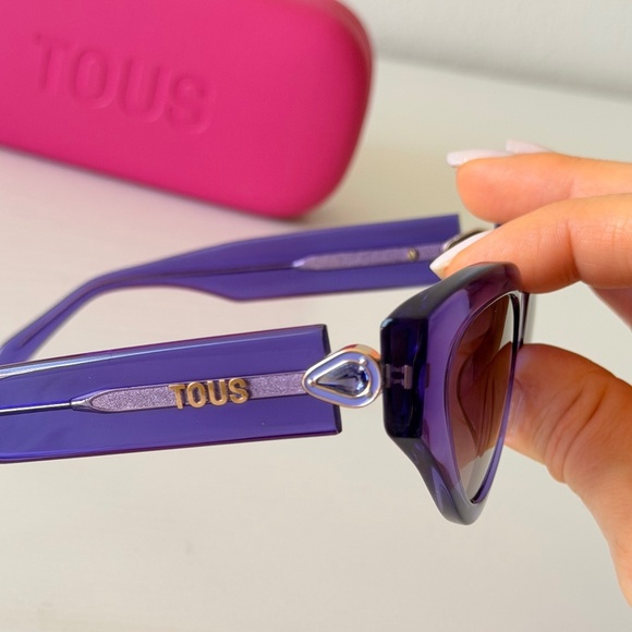 New, Tous Purple Sunglasses, STOB84S 08LA, Authentic main image 9
